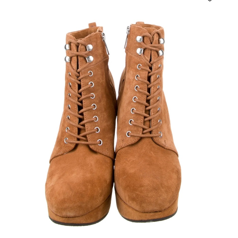 Michael by Michael Kors lace up wedge boots